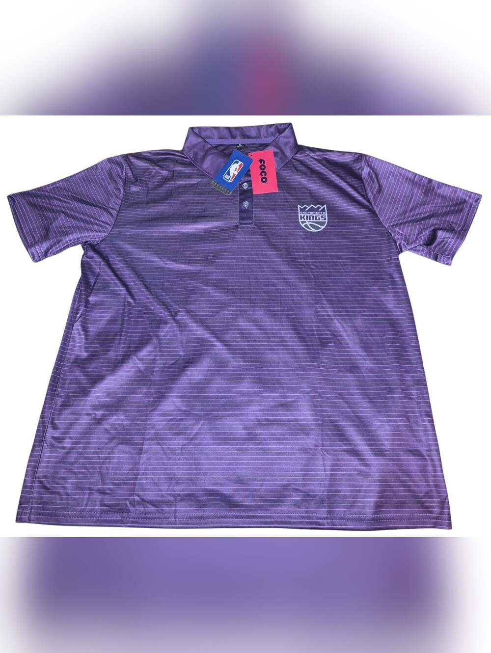 Antigua Purple Sacramento Kings Polo Shirt